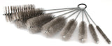12 Inch Pipe Cleaning Brush Set with Stainless Steel Bristles, 8 Piece Variety Pack