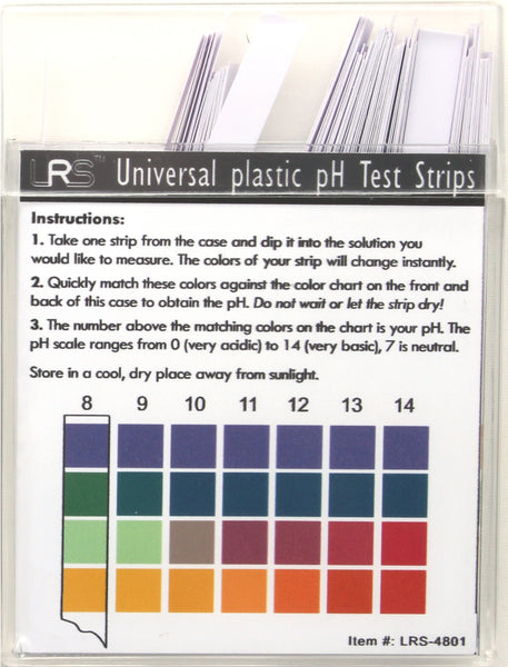 100x Professional 0-14 PH Test Strips Paper Kit – Soil, Home, Garden Testing