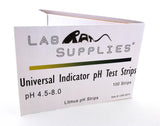 Litmus pH Test Strips, Universal Application (pH 4.5-8), 100 Strips