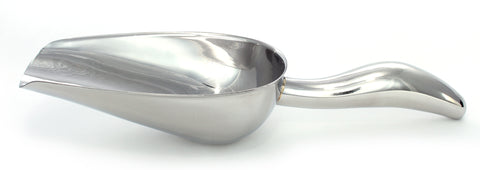 12 oz Stainless Steel Scoop, 10” Long by 3.3” Wide