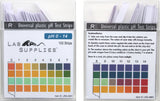 Plastic pH Test Strips, Universal Application (pH 0-14), 100 Strips