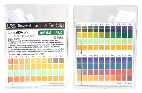 thumbnail image 2 of Plastic PH Test Strips, Universal Application (pH 0~14), 100 Strips 2 of 12