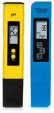 pH Meter and TDS, EC, Temperature Meter (Accuracy: pH: ±0.1, TDS: ±2-5%, EC: ±2-5%, Temp.: ±0.1°C)